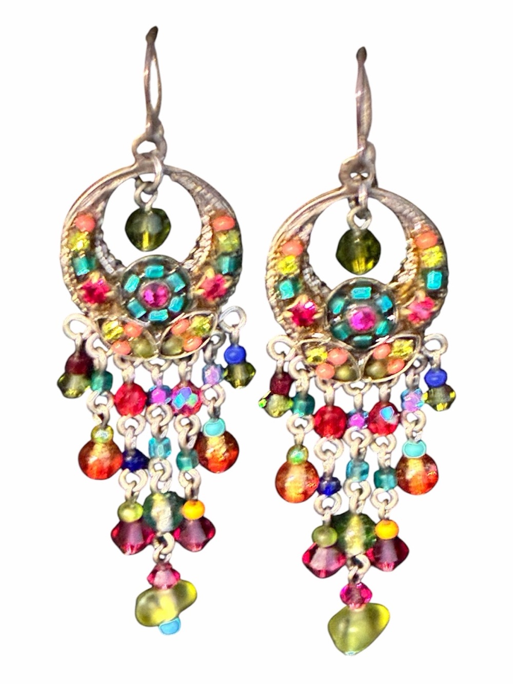 Bohemian Multicolor Beaded Dangle Earrings - Women Jewelry